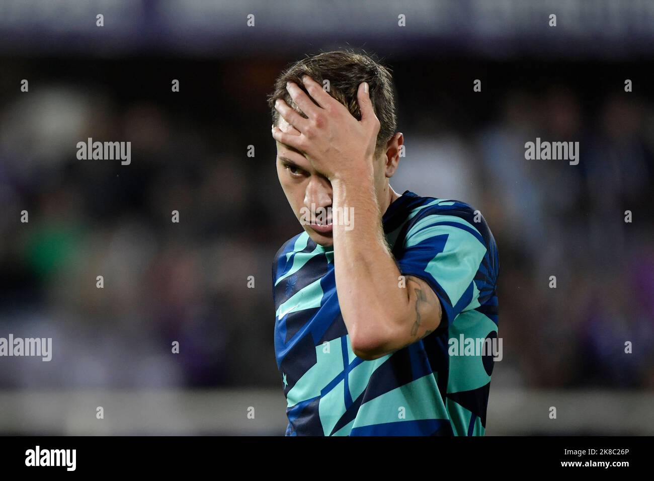 Firenze, Italy. 22nd Oct, 2022. Nicolo Barella of Fc Internazionale during the Serie A football match between ACF Fiorentina and FC Internazionale at Artemio Franchi stadium in Firenze (Italy), October 22th, 2022. Photo Andrea Staccioli/Insidefoto Credit: Insidefoto di andrea staccioli/Alamy Live News Stock Photo
