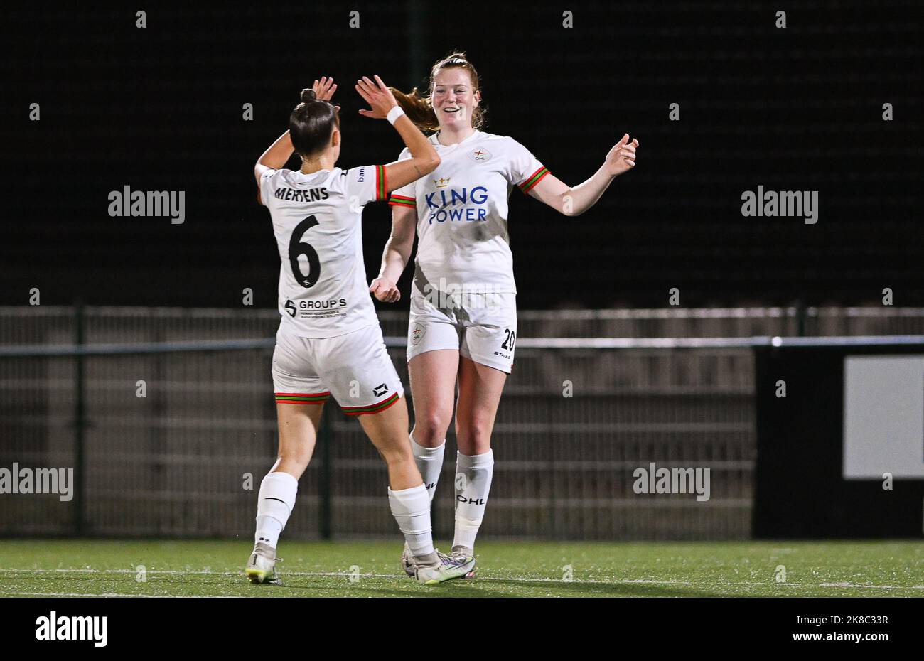 Oud Heverlee , Belgium. 22 October, 2022. Nikee Van Dijk (20) of OHL