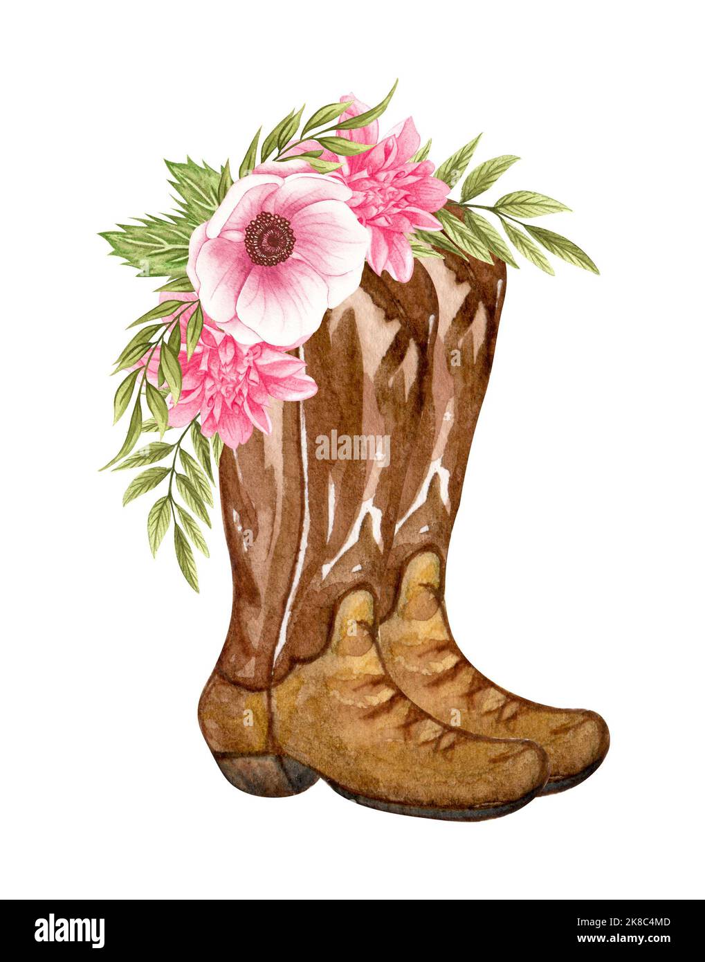 Painted cowboy boot hi-res stock photography and images - Alamy