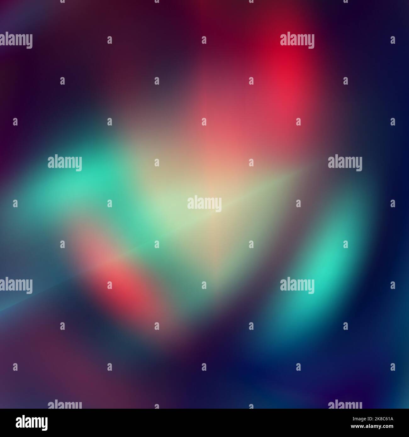 Colorful flickering light glare on dark background. Blurred vector