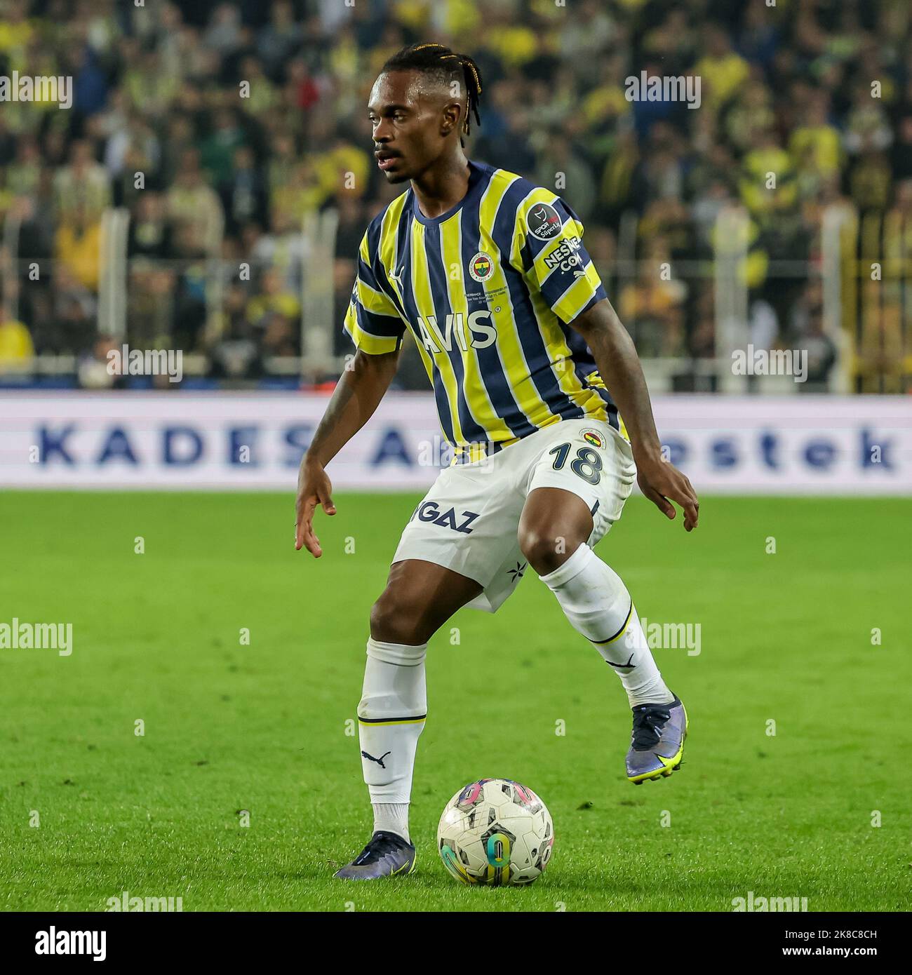 ISTANBUL, TURKEY - OCTOBER 22: Lincoln of Fenerbahce during the Turkish 
