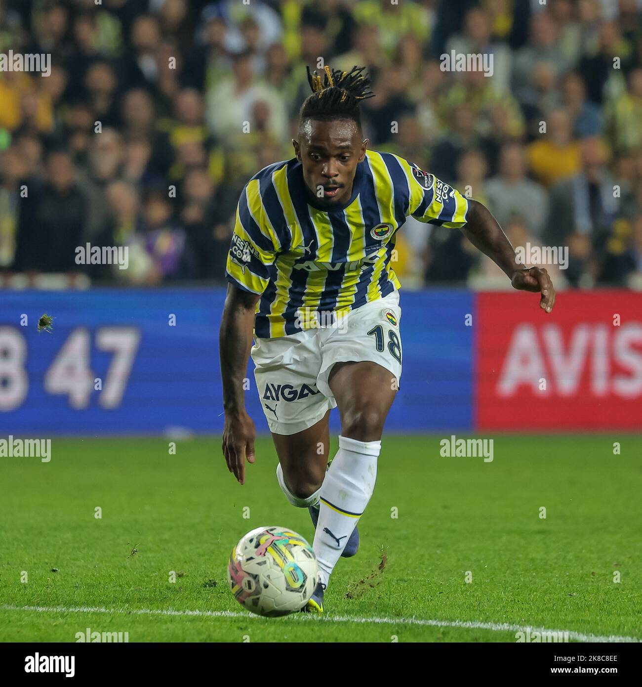 ISTANBUL, TURKEY - OCTOBER 22: Lincoln of Fenerbahce during the Turkish 