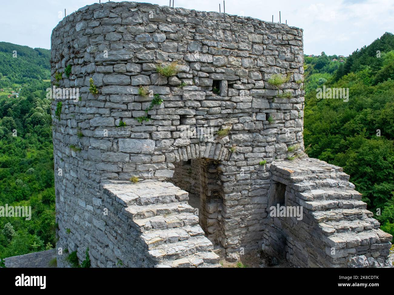 Old but so beautiful medieval castle. Stock Photo