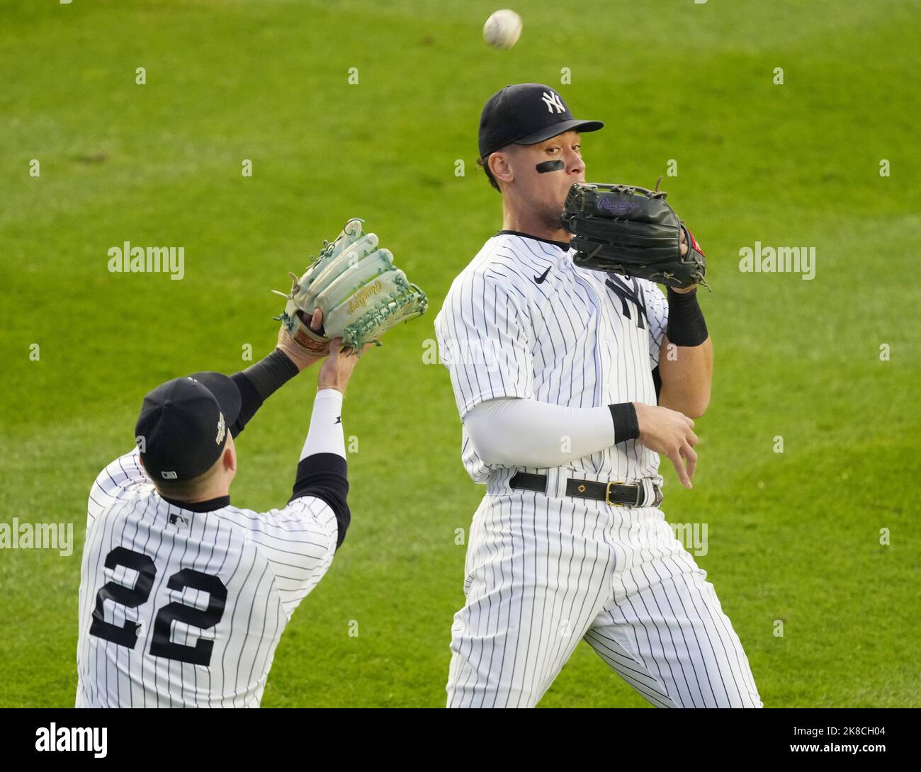 Aaron Judge on Harrison Bader's dropped ball