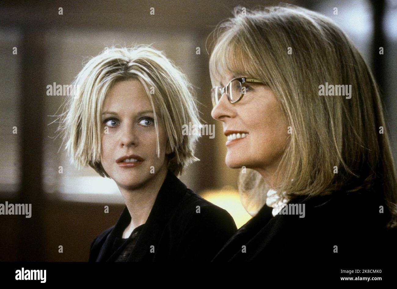 Meg Ryan & Diane Keaton Film: Hanging Up (2000) Characters: Eve Mozell Marks & Georgia Mozell  Director: Diane Keaton 16 February 2000   **WARNING** This Photograph is for editorial use only and is the copyright of COLUMBIA PICTURES and/or the Photographer assigned by the Film or Production Company and can only be reproduced by publications in conjunction with the promotion of the above Film. A Mandatory Credit To COLUMBIA PICTURES is required. The Photographer should also be credited when known. No commercial use can be granted without written authority from the Film Company. Stock Photo
