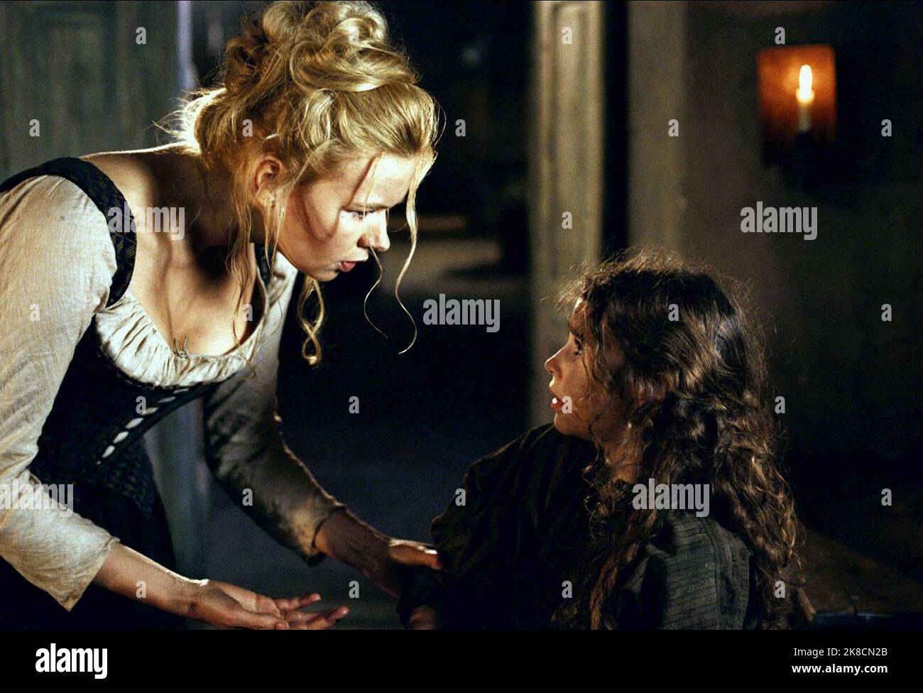 Veronica Ferrres & Leopoldine Serre Television: Les Miserables (TV-Miniserie) Characters: & Cosette enfant  Fr/It/E/De/Usa 2000, / Literaturverfilmung (Based On The Book By Victor Hugo) Director: Josee Dayan 04 September 2000   **WARNING** This Photograph is for editorial use only and is the copyright of TAURUS FILMTF1 and/or the Photographer assigned by the Film or Production Company and can only be reproduced by publications in conjunction with the promotion of the above Film. A Mandatory Credit To TAURUS FILMTF1 is required. The Photographer should also be credited when known. No commerci Stock Photo