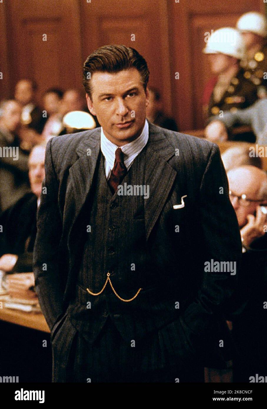 Alec Baldwin Film: Nuremberg (2000) Characters: Justice Robert H. Jackson  Director: Yves Simoneau 16 July 2000   **WARNING** This Photograph is for editorial use only and is the copyright of BRITISH AMERICAN ENTERTAINMENT and/or the Photographer assigned by the Film or Production Company and can only be reproduced by publications in conjunction with the promotion of the above Film. A Mandatory Credit To BRITISH AMERICAN ENTERTAINMENT is required. The Photographer should also be credited when known. No commercial use can be granted without written authority from the Film Company. Stock Photo