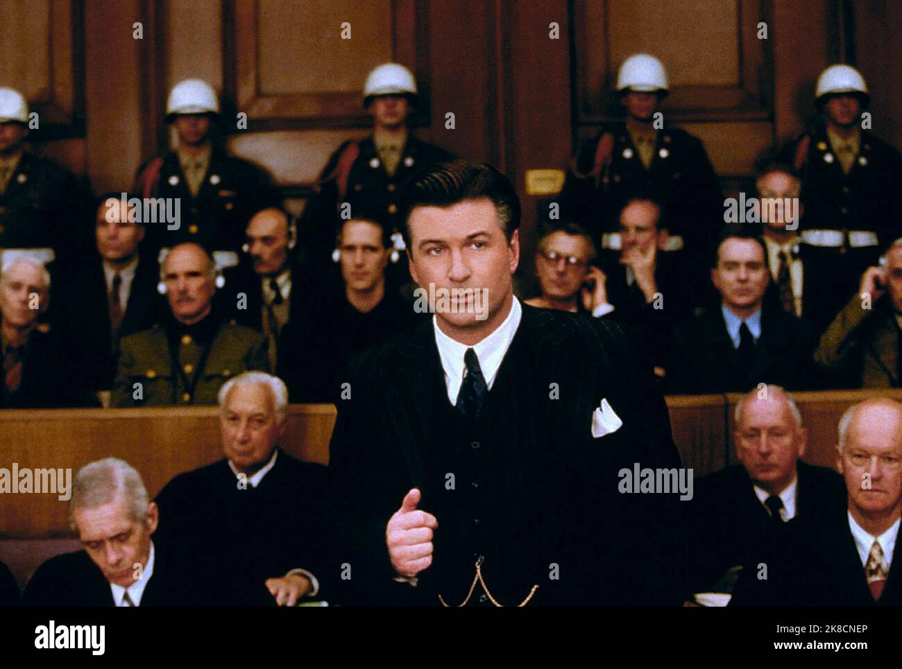 Alec Baldwin Film: Nuremberg (2000) Characters: Justice Robert H. Jackson  Director: Yves Simoneau 16 July 2000   **WARNING** This Photograph is for editorial use only and is the copyright of BRITISH AMERICAN ENTERTAINMENT and/or the Photographer assigned by the Film or Production Company and can only be reproduced by publications in conjunction with the promotion of the above Film. A Mandatory Credit To BRITISH AMERICAN ENTERTAINMENT is required. The Photographer should also be credited when known. No commercial use can be granted without written authority from the Film Company. Stock Photo