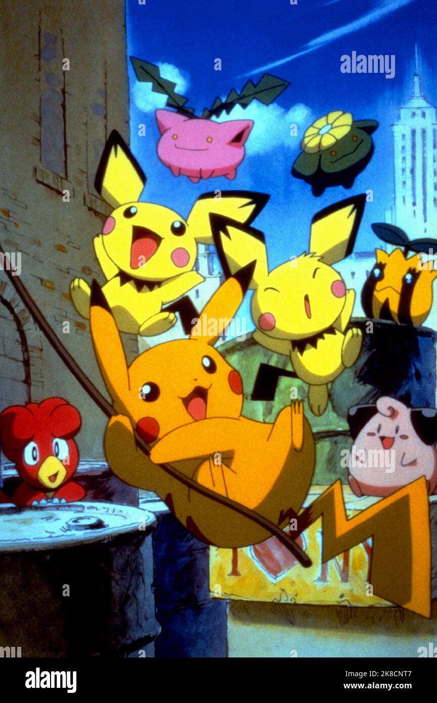 Pikachu,Magby,Pichu & Hoppip Film Pokemon 3 The Movie (Gekijoban