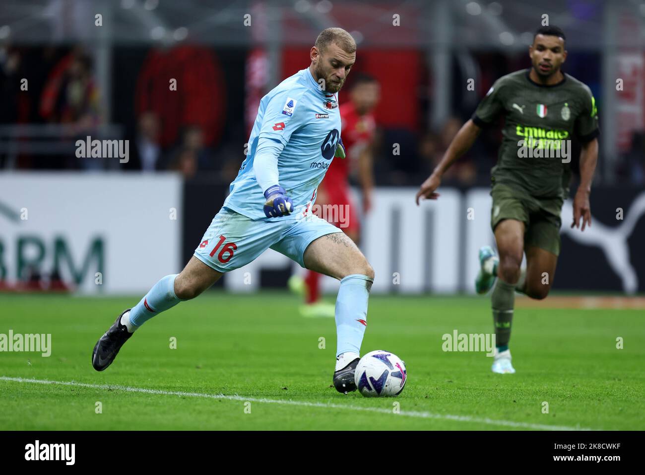 Michele Di Gregori of Ac Monza controls the ball during the Serie A