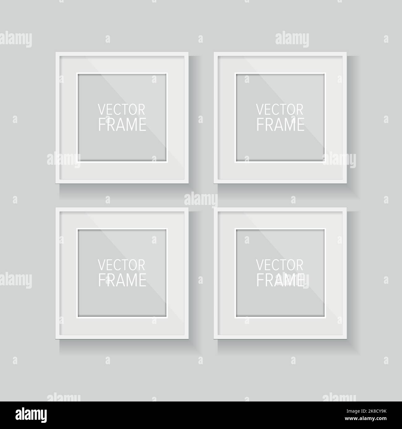 Realistic vector frame white Stock Vector Image & Art Alamy