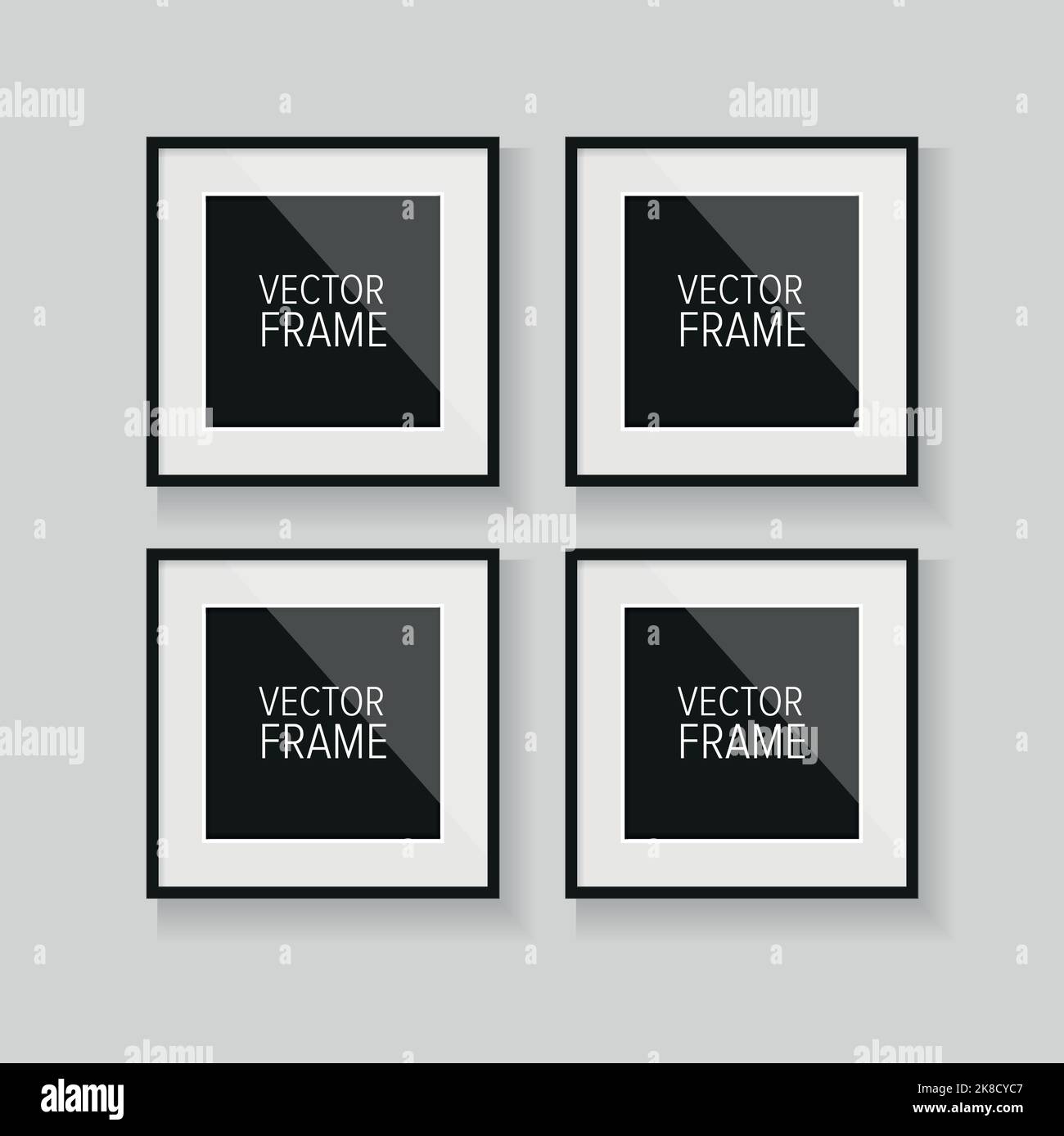 Realistic vector frame black Stock Vector Image & Art Alamy