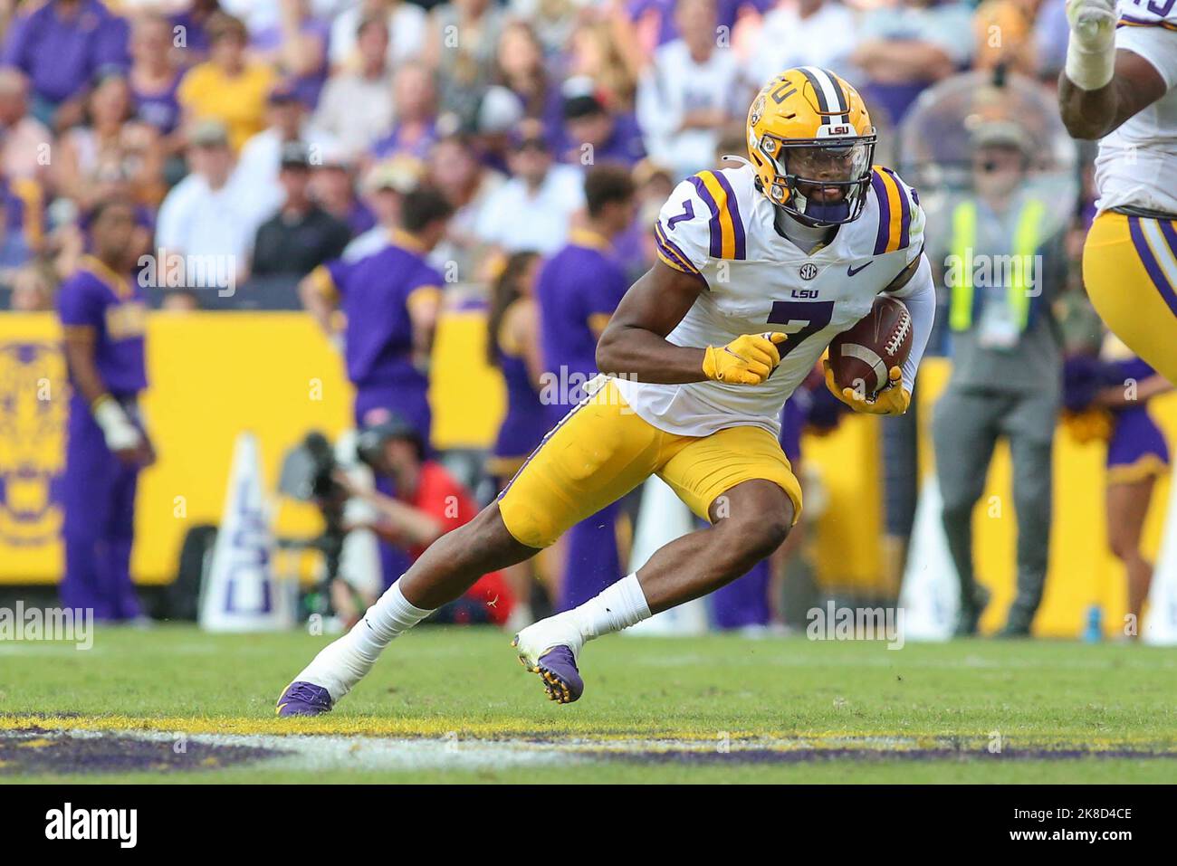 Baton Rouge, LA, USA. 22nd Oct, 2022. LSU wide receiver Kayshon Boutte ...