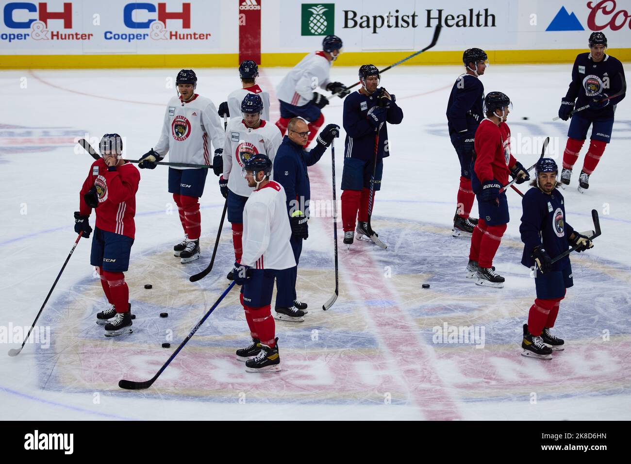 Florida Panthers NHL team open new season 202223 during home training