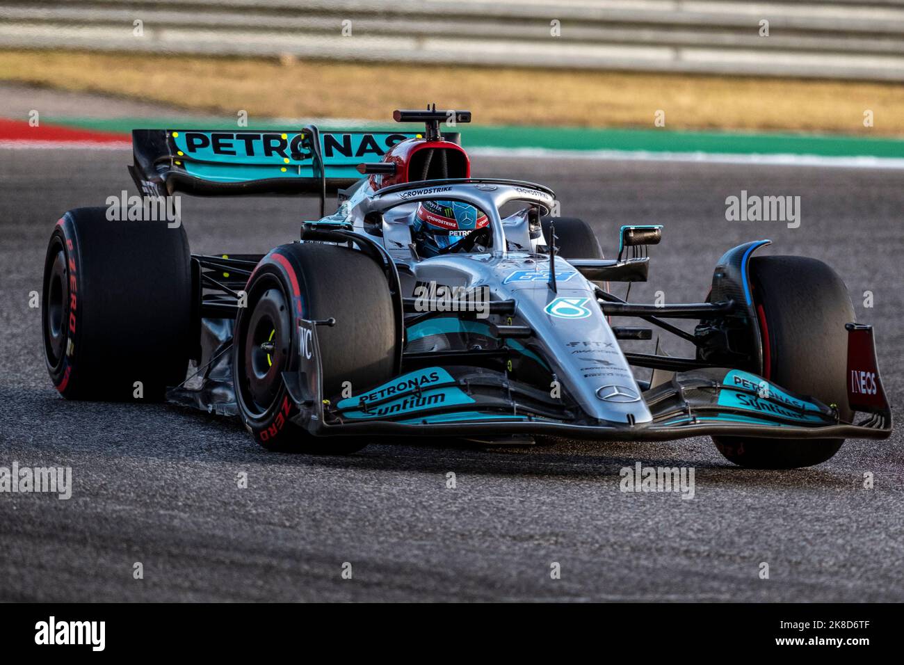 Oct 22, 2022.. George Russell #63 for the Mercedes-AMG Petronas F1 Team ...