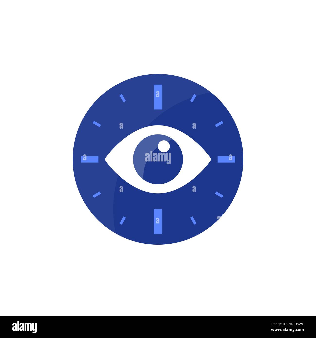 eye tracking icon, flat vector Stock Vector