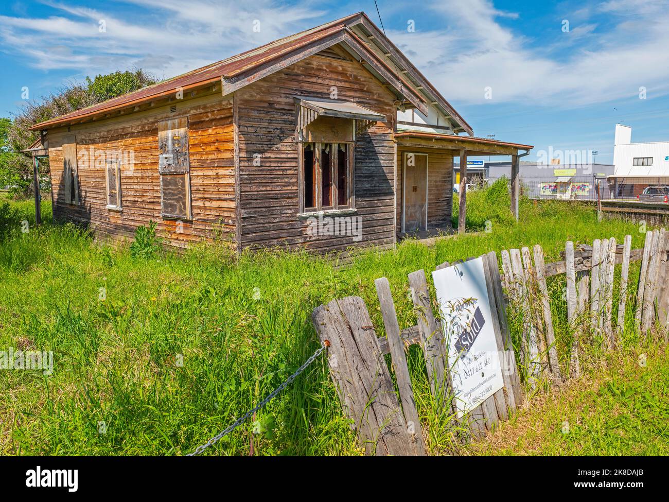 Dilapidated house in Inverell with sold sign out the front, shows that