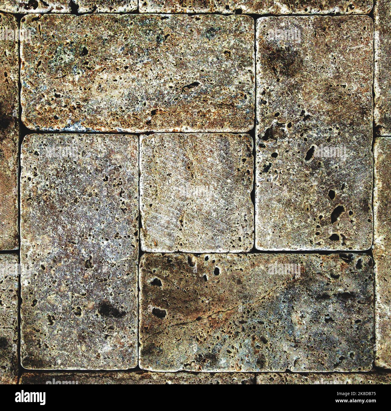 grunge stonework bricks stone bricks, closeup Stock Photo