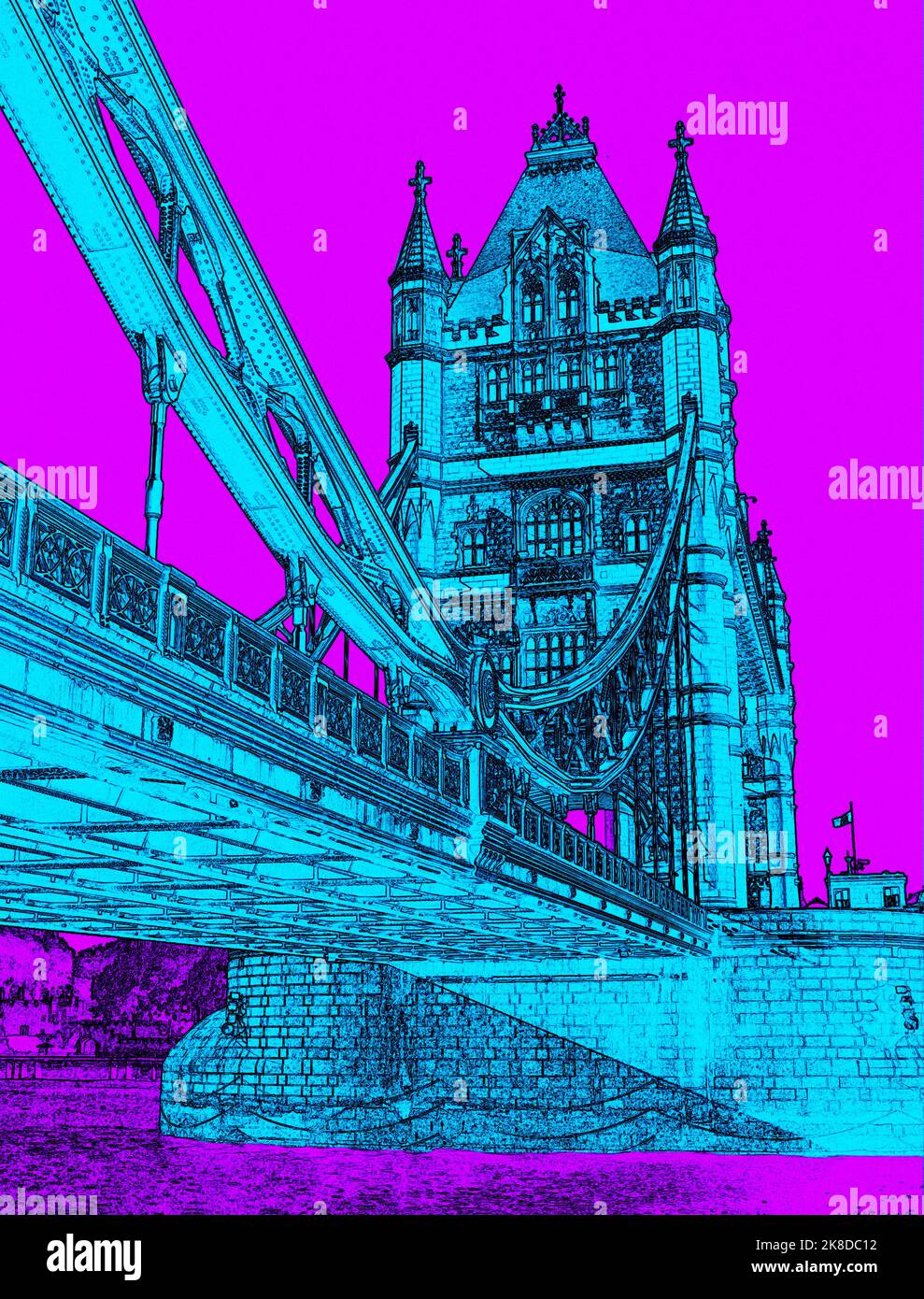 Illustration of tower bridge hi-res stock photography and images - Alamy