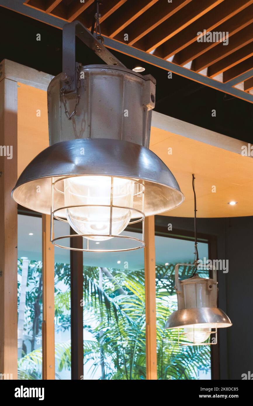 Retro coffee shop lighting top