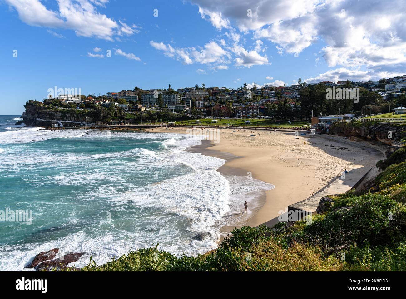 A panoramic view of Bronte Beach in Sydney, Australia Stock Photo Alamy
