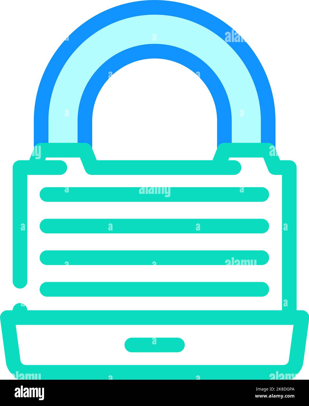 protection padlock color icon vector illustration Stock Vector Image ...