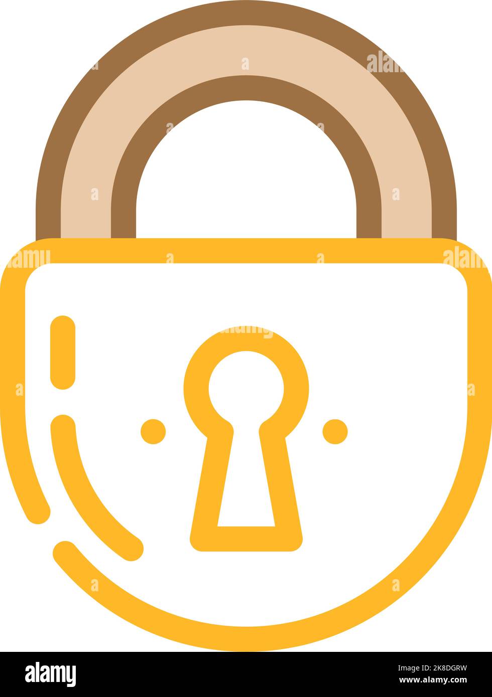 keyhole padlock color icon vector illustration Stock Vector Image & Art ...