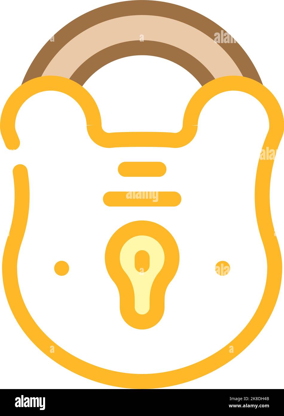 secure padlock color icon vector illustration Stock Vector Image & Art ...