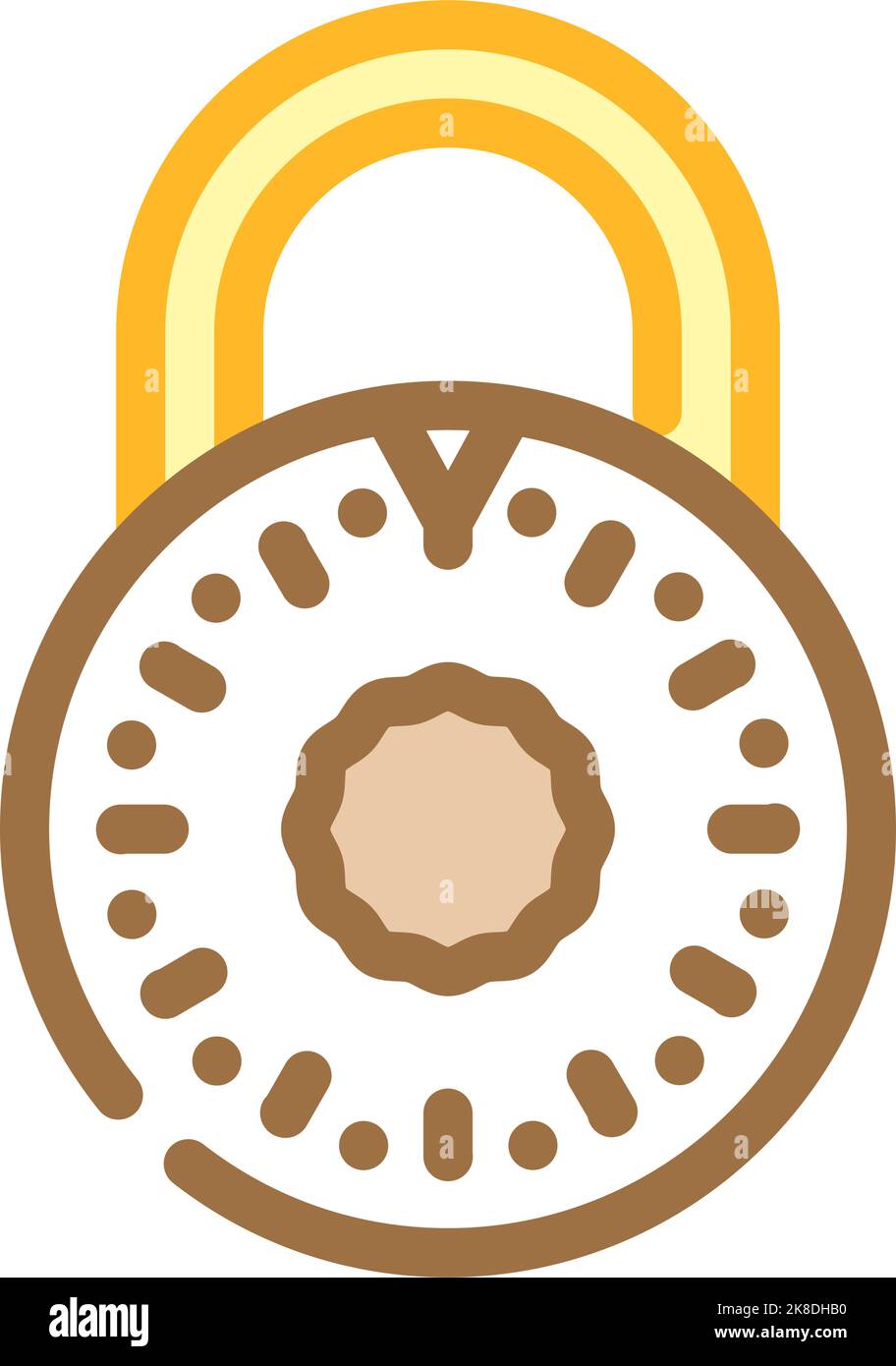 safe padlock color icon vector illustration Stock Vector Image & Art ...