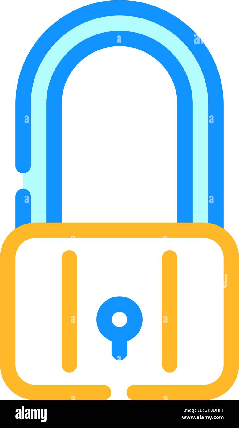 padlock safe color icon vector illustration Stock Vector Image & Art ...