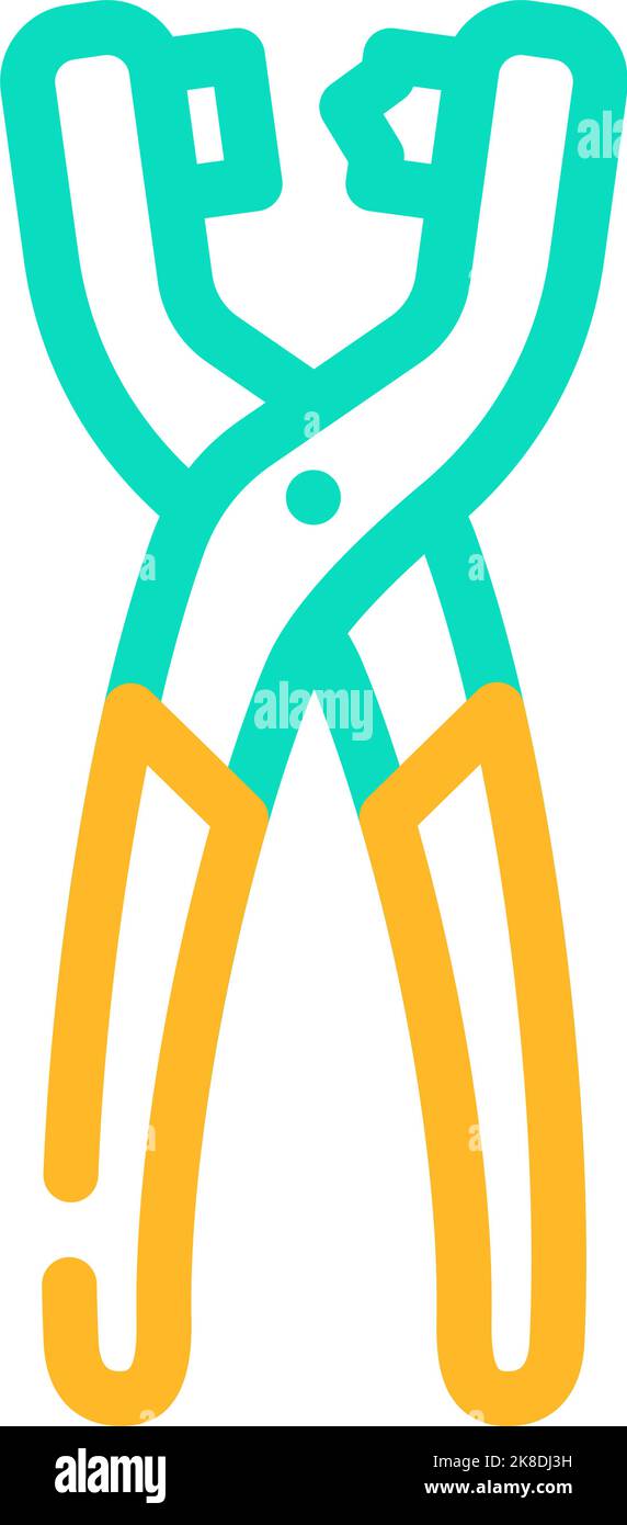 eyelet pliers color icon vector illustration Stock Vector Image & Art ...