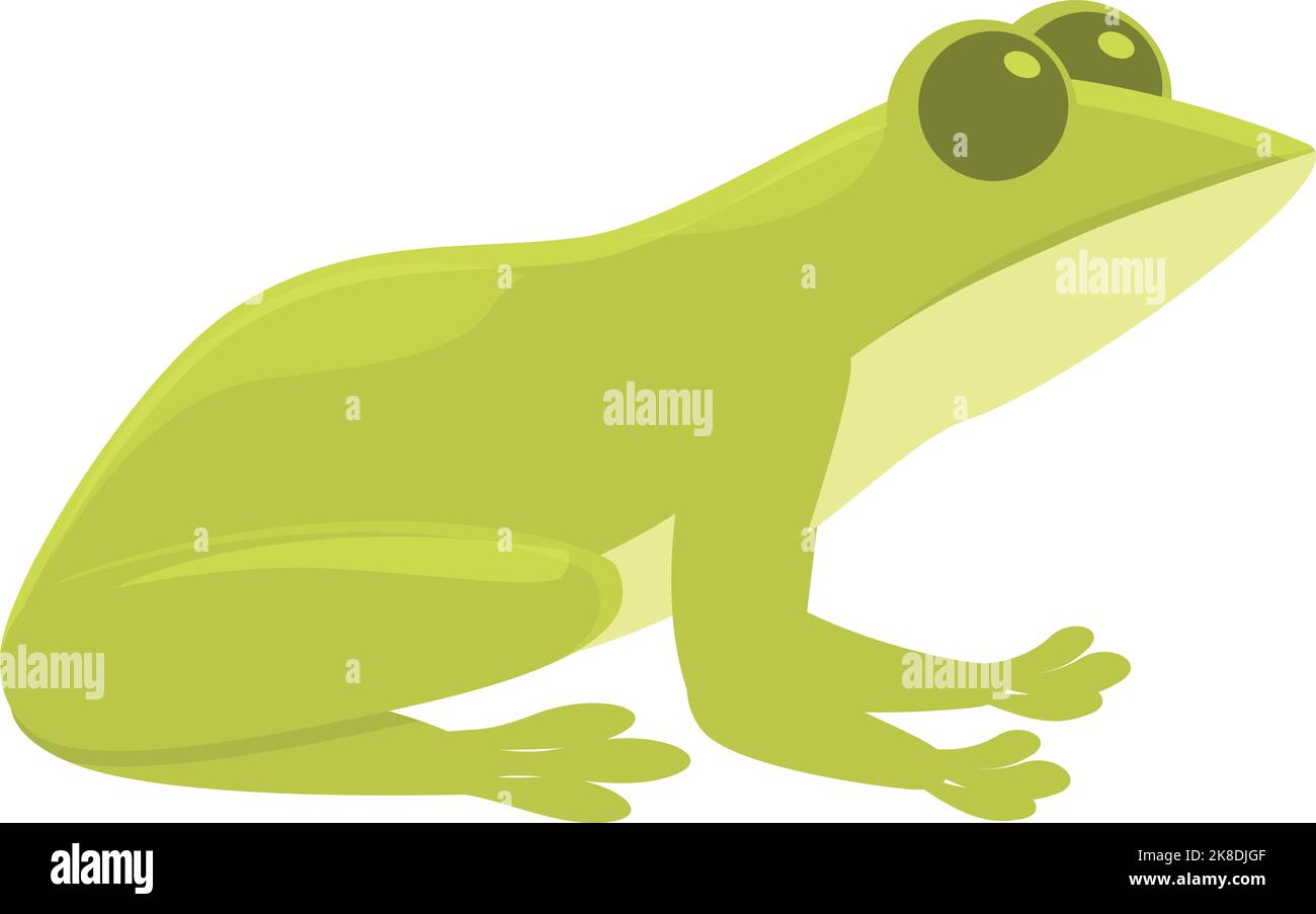 Lake frog icon cartoon vector. Cute animal. Smile jump Stock Vector