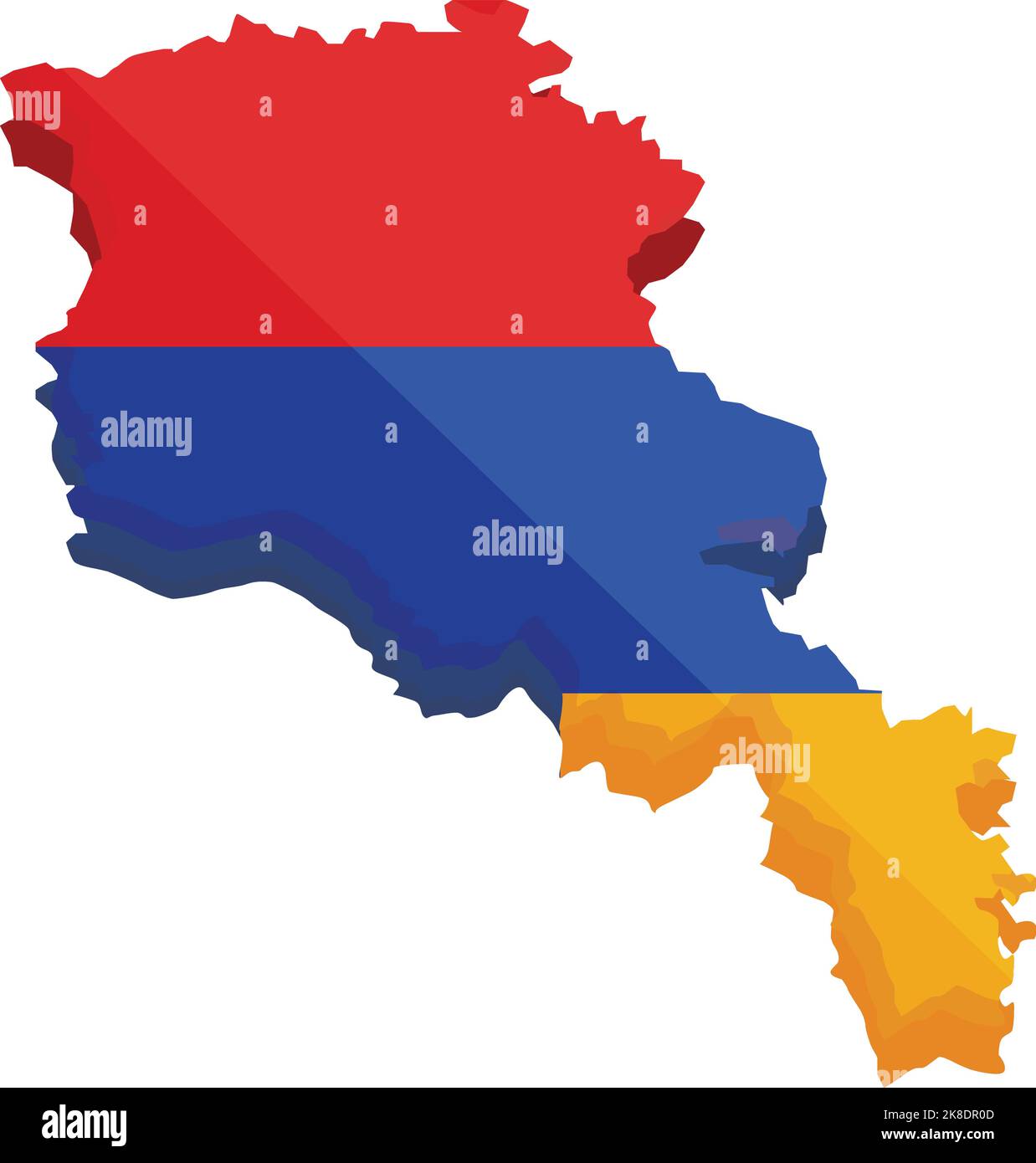 Armenia teritory icon cartoon vector. Map travel. Medival country Stock Vector