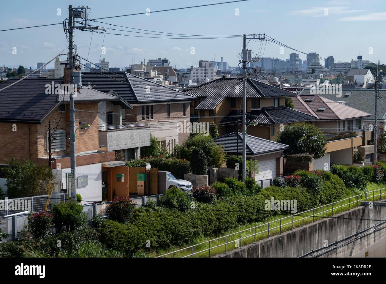 Tokyo, Japan. 21st Oct, 2022. Japanese architecture modern residential