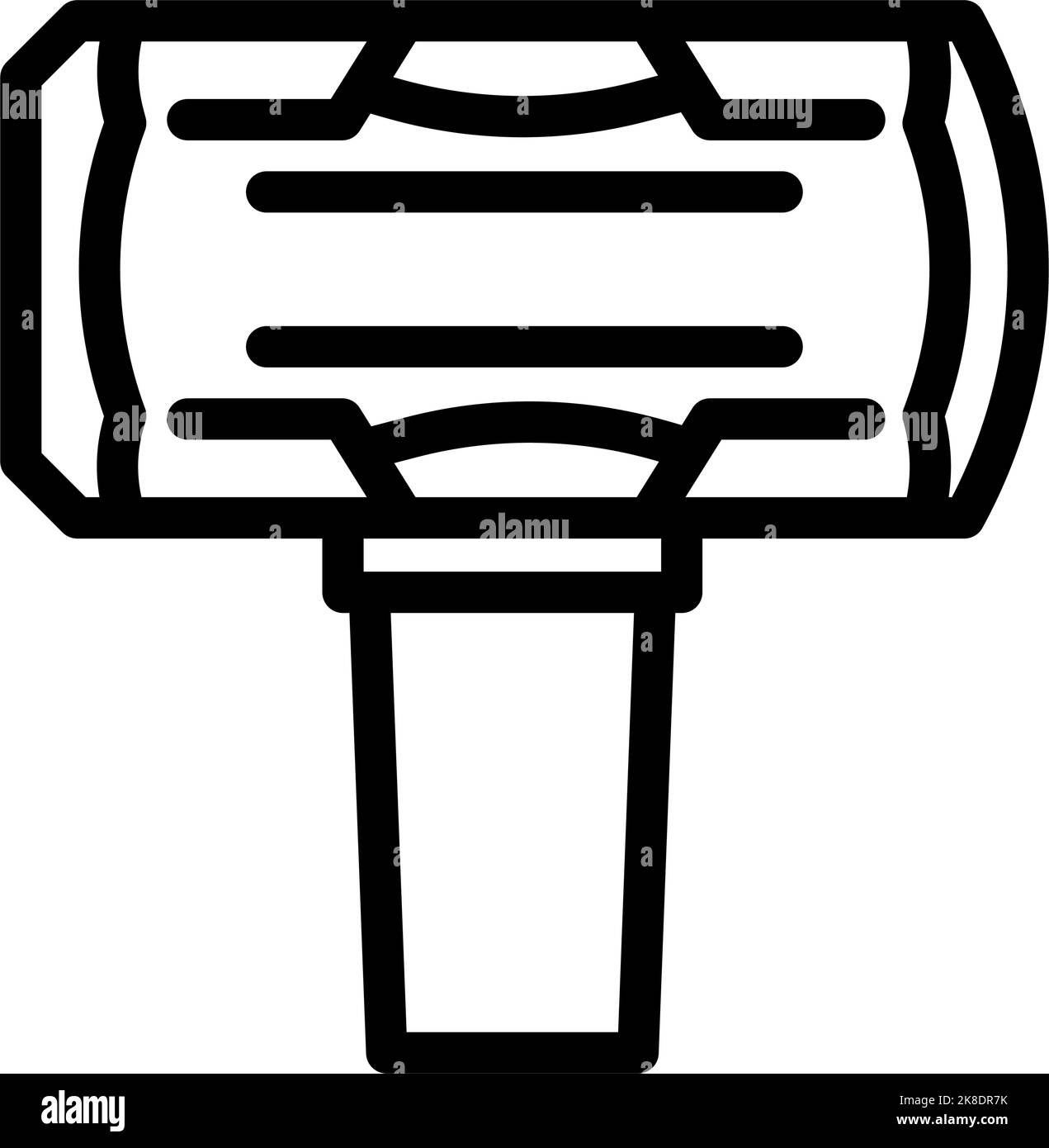 sledge hammer line icon vector illustration Stock Vector Image & Art ...