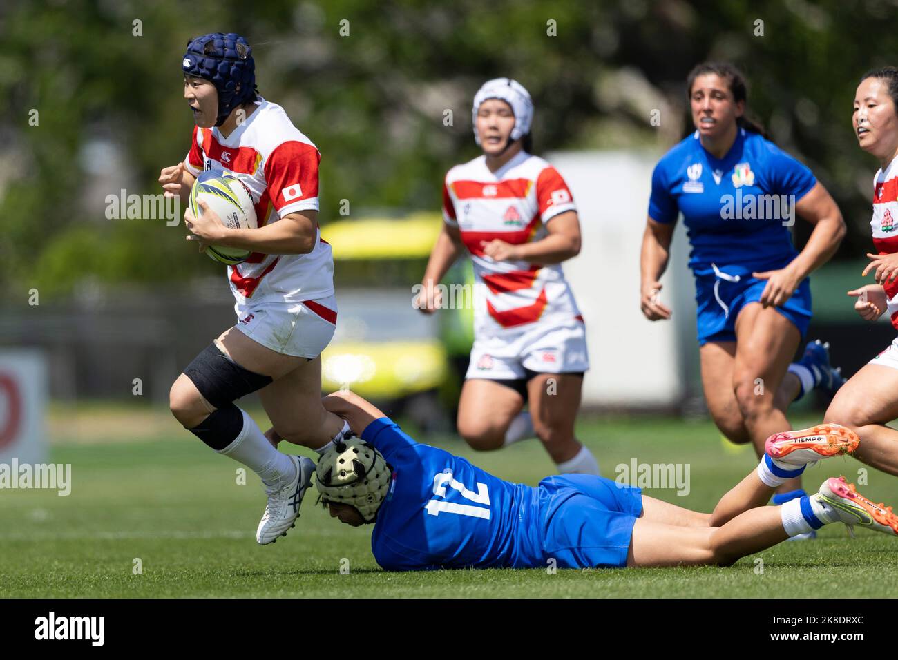 Japan's Rinka Matsuda during the Women's Rugby World Cup pool B match at Waitakere Stadium in Auckland, New Zealand. Picture date: Sunday October 23, 2022. Stock Photo