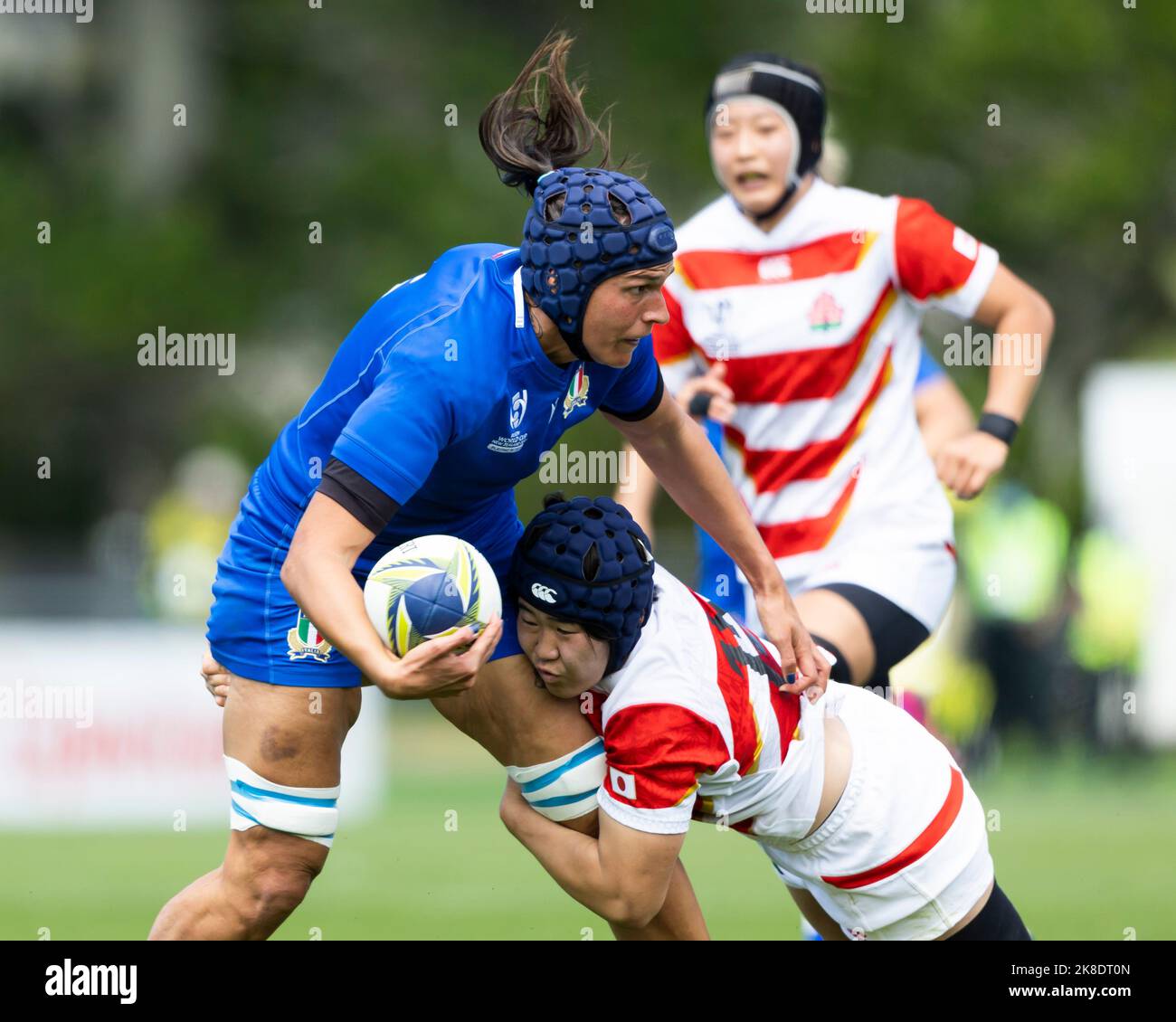 Italy's Giordana Duca during the Women's Rugby World Cup pool B match