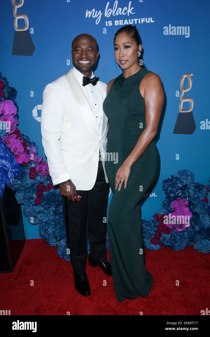 October 22, 2022, Los Angeles, California, USA: TAYE DIGGS and APRYL