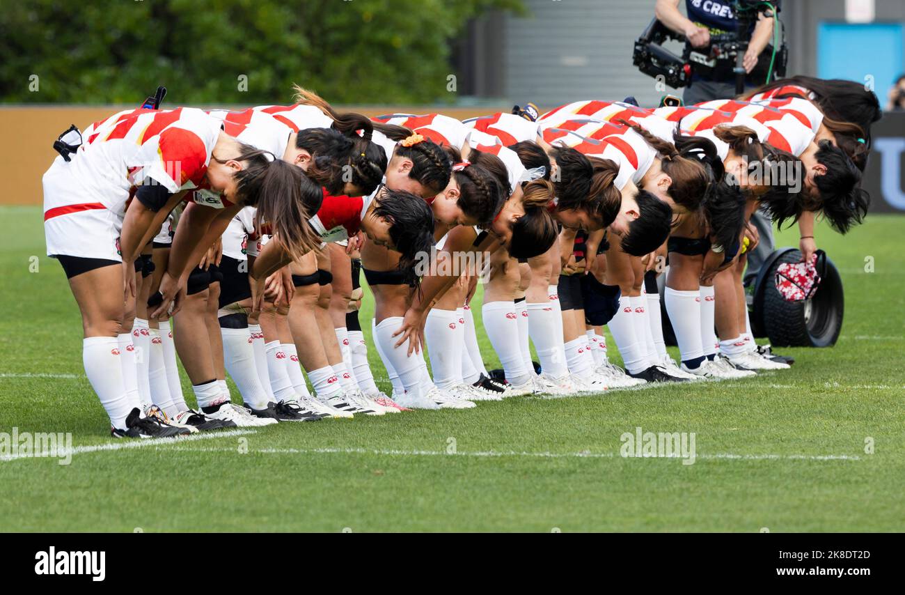 Japan After Their Loss To Italy After The Women's Rugby World Cup Pool ...