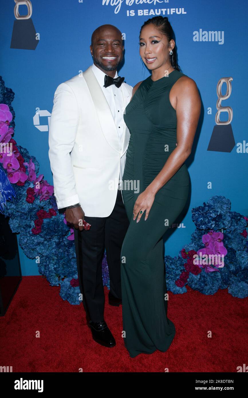 October 22, 2022, Los Angeles, California, USA: TAYE DIGGS and APRYL ...