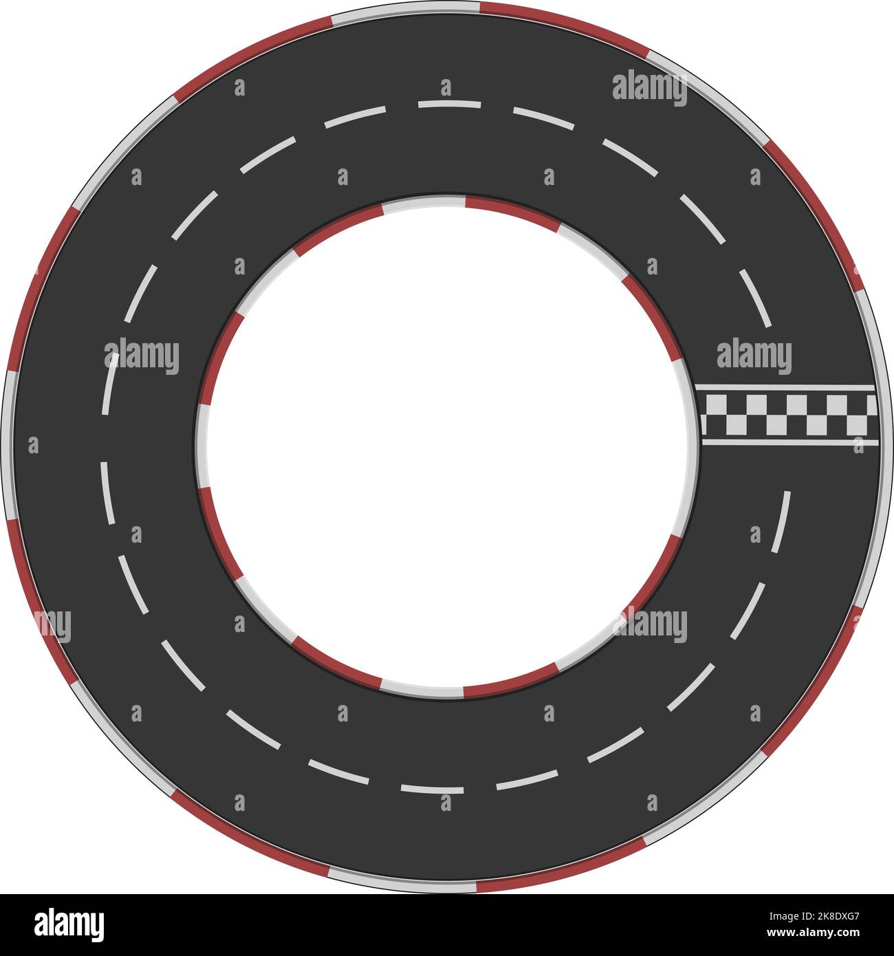 round-racetrack-icon-cartoon-vector-car-race-top-view-stock-vector