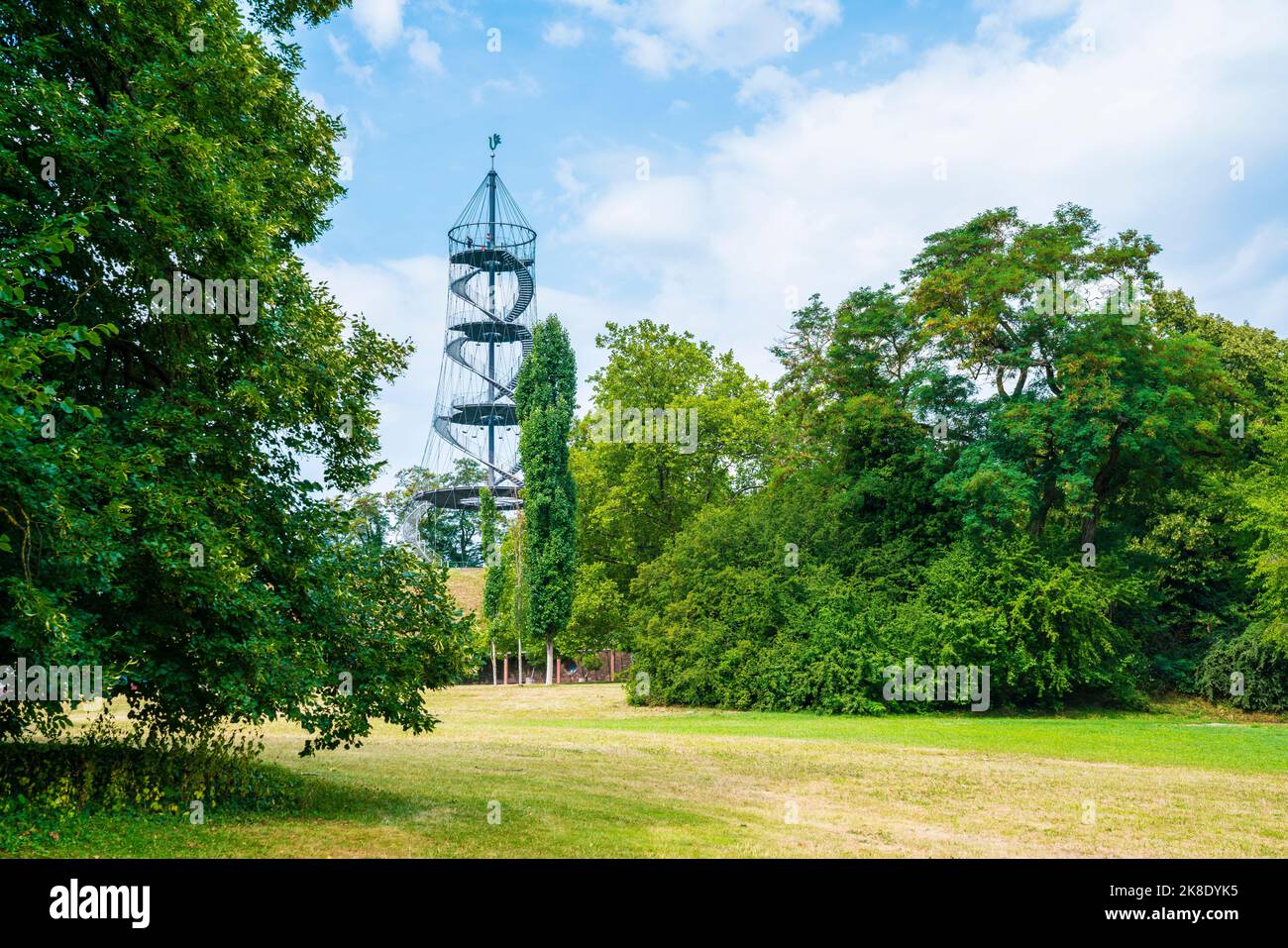 Germany, Stuttgart city killesberg urban park killesbergturm tower ...