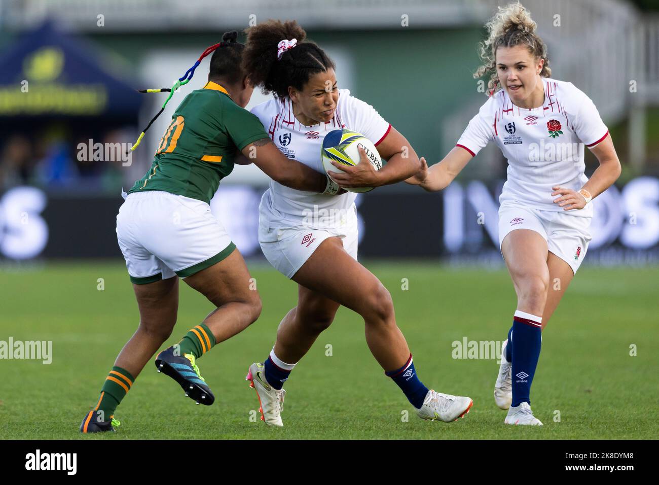 England's Tatyana Heard during the Women's Rugby World Cup pool C match at Waitakere Stadium in Auckland, New Zealand. Picture date: Sunday October 23, 2022. Stock Photo