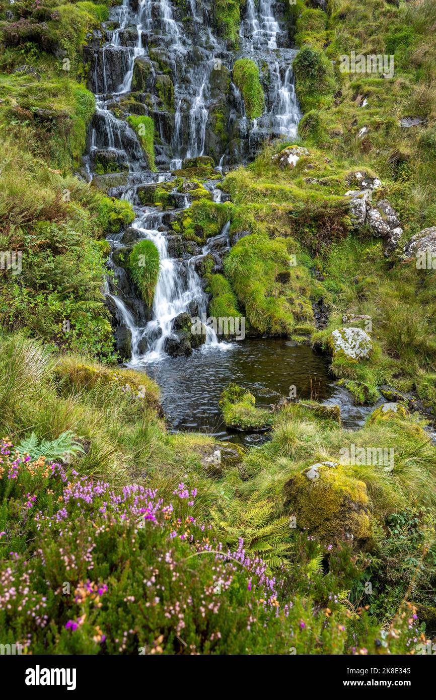 Bride's Veil Waterfall, Waterfall, Trotternish, Isle of Skye, Scotland