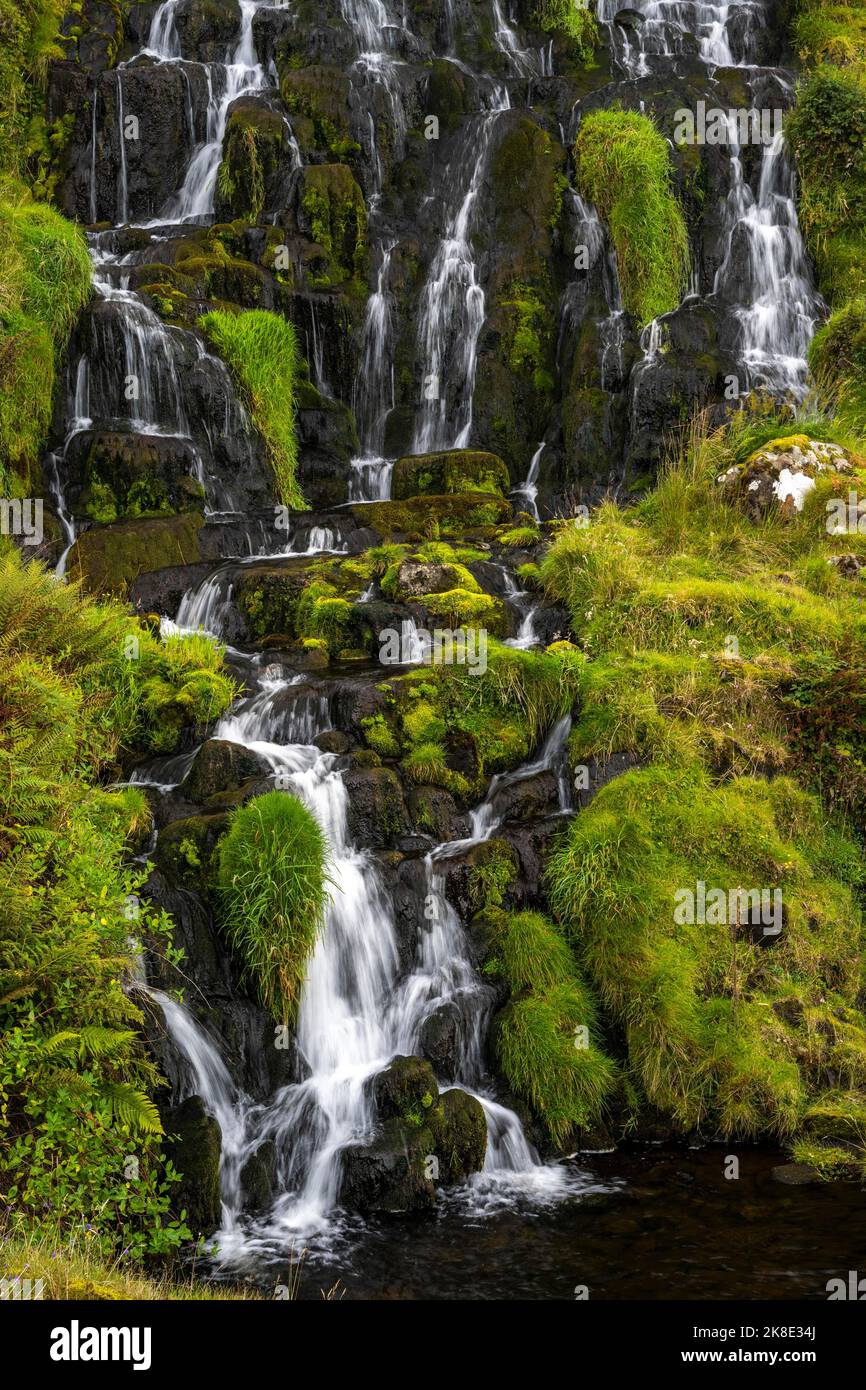 Bride's Veil Waterfall, Waterfall, Trotternish, Isle of Skye, Scotland
