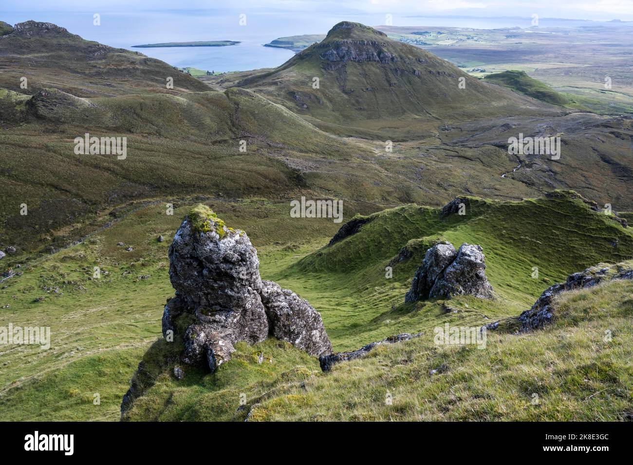 Quiraing Rock Landscape, Trotternish Ridge, Highlands, Isle of Skye ...