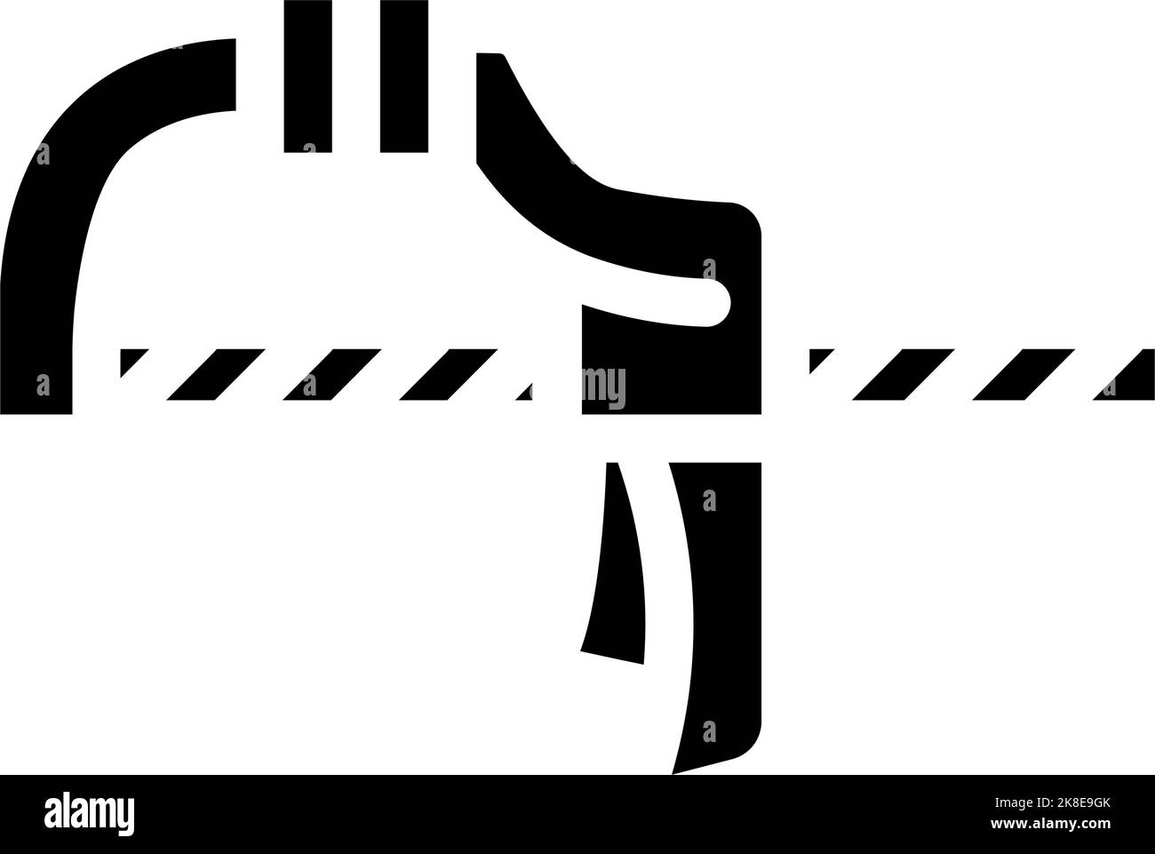 quick grip clamp glyph icon vector illustration Stock Vector Image ...