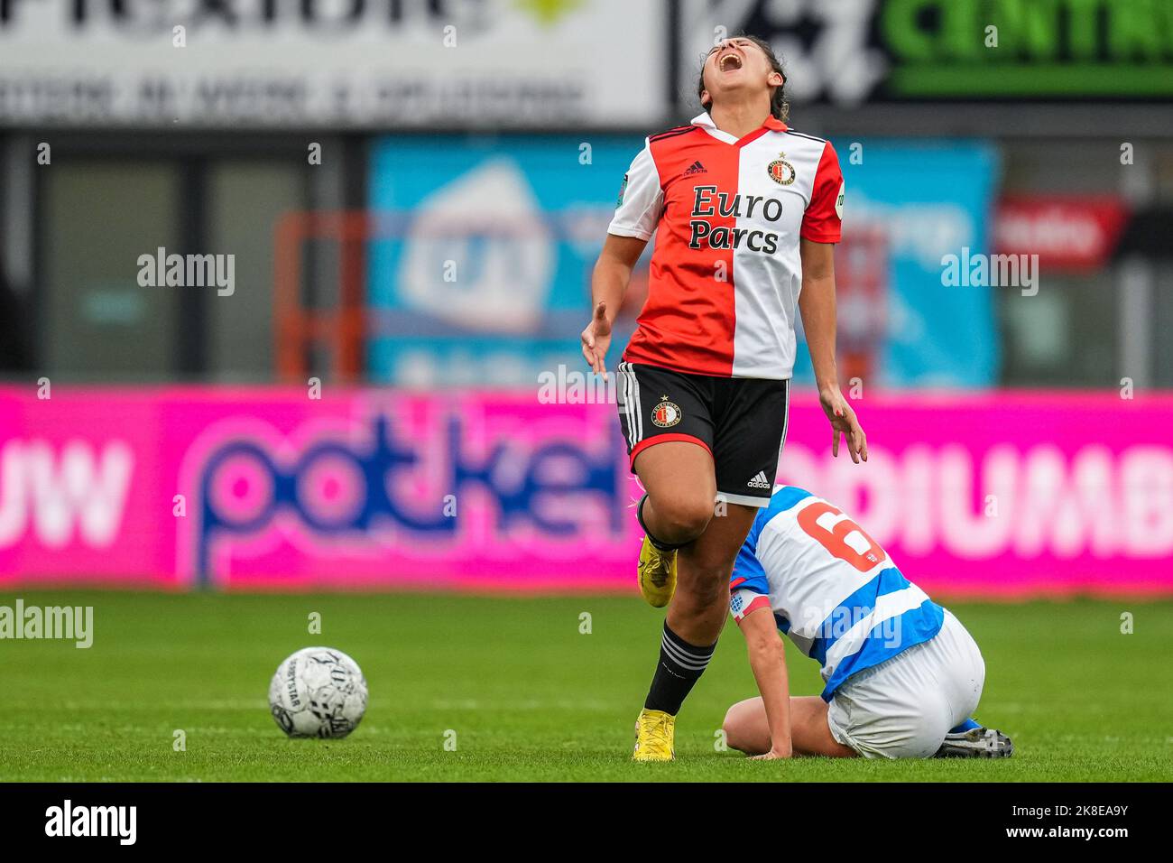 Zwolle Sabrine Ellouzi of Feyenoord V1 during the match between PEC Zwolle V1 v Feyenoord V1