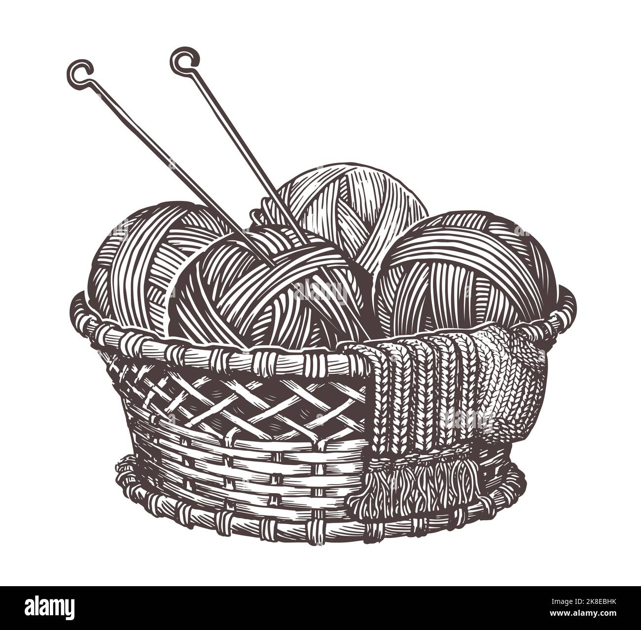 Knitting Drawing