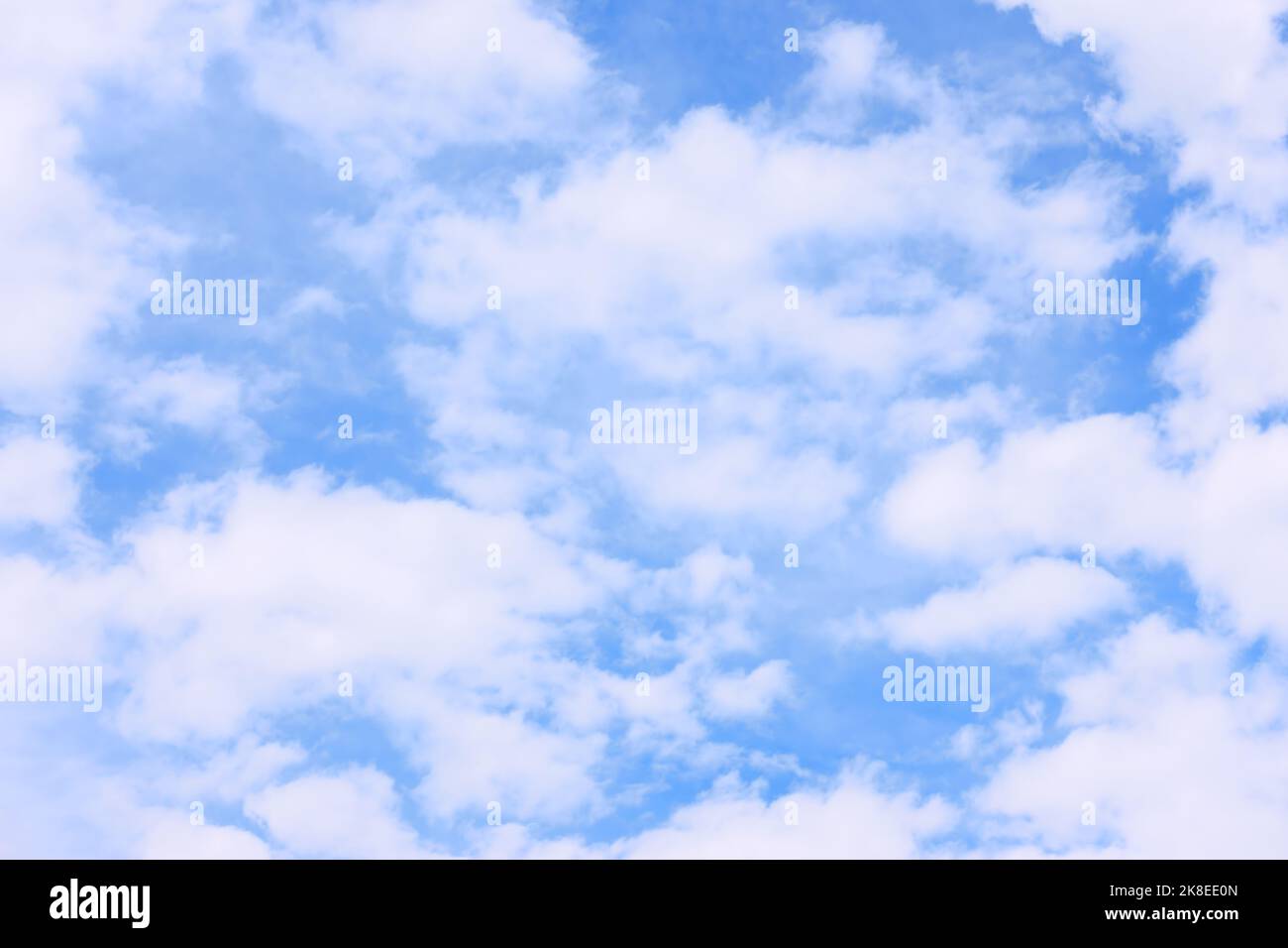 Clouds in the sky close up - Light blue abstract background Stock Photo